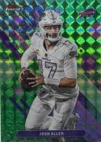 Josh Allen 2025 topps Topps Finest Common - Blue Geometric Refractor
