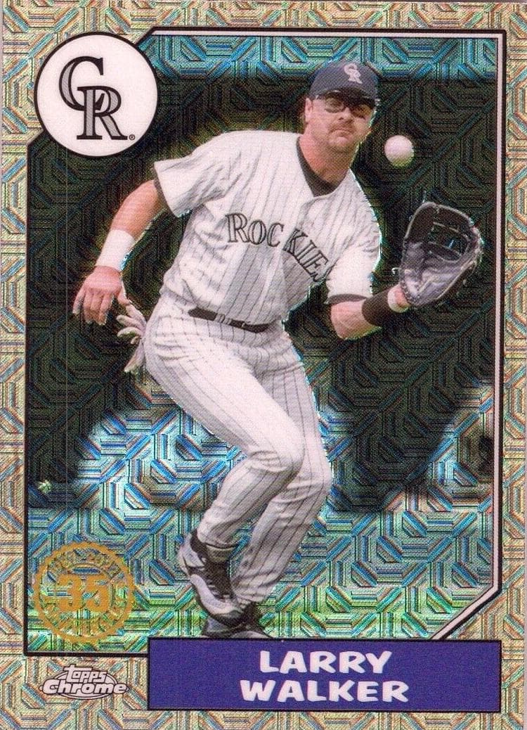 Larry Walker 2022 topps Update Silver Pack