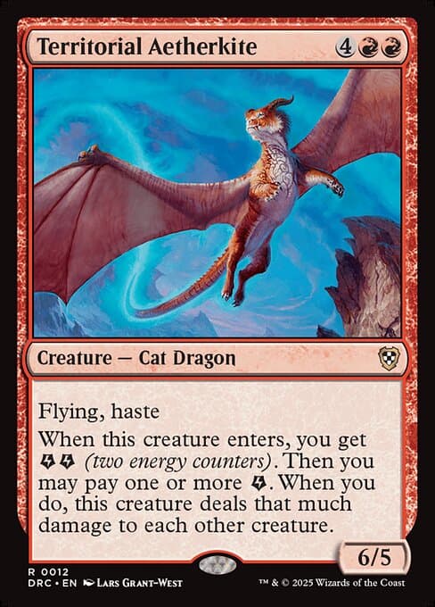 Territorial Aetherkite 2025 Magic: The Gathering Aetherdrift Commander