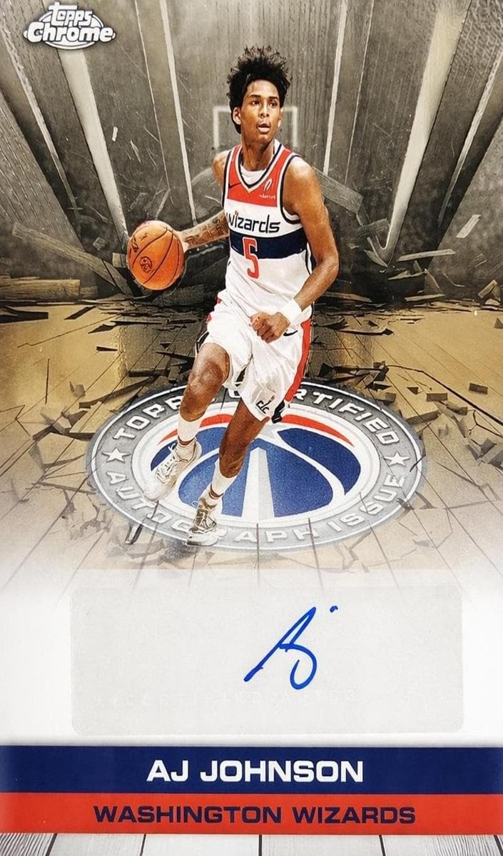 AJ Johnson 2025 topps Topps Chrome
