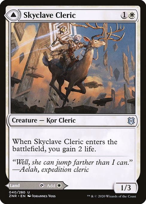 Skyclave Cleric & Skyclave Basilica 2020 Magic: The Gathering Zendikar Rising