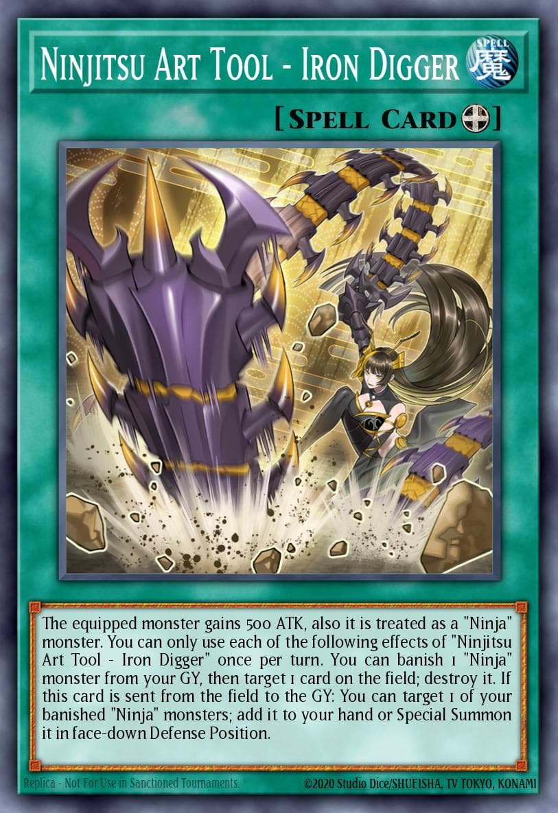 Ninjitsu Art Tool - Iron Digger 2022 Yu-Gi-Oh! Darkwing Blast