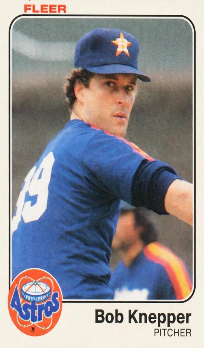 Bob Knepper trading card