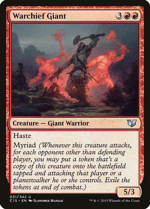 Warchief Giant 2020 Magic: The Gathering The List Reprints