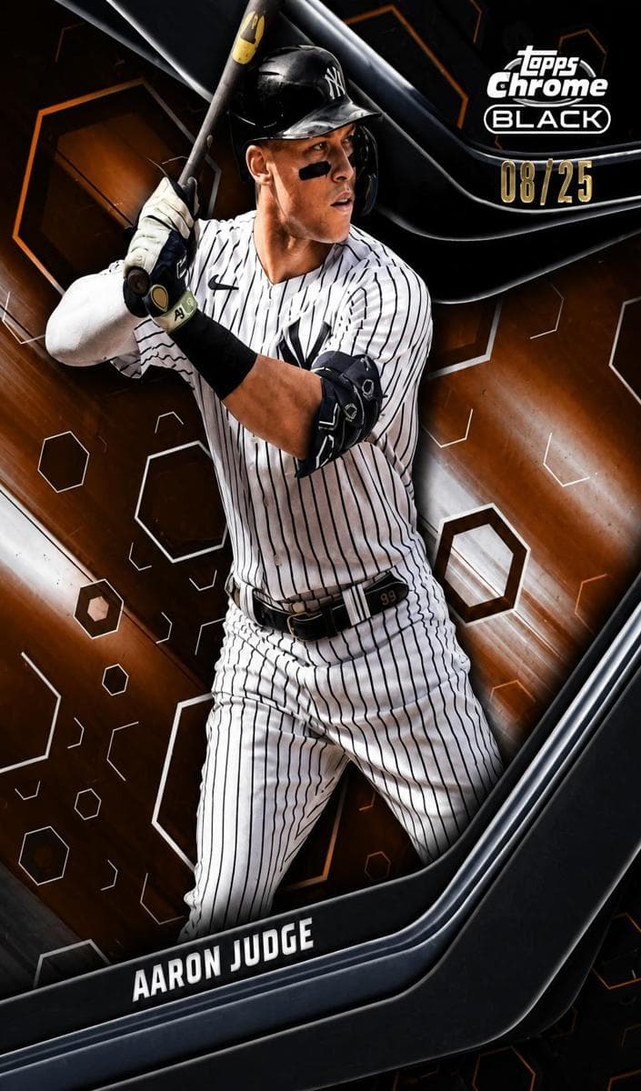 Aaron Judge 2023 topps Topps Chrome Black