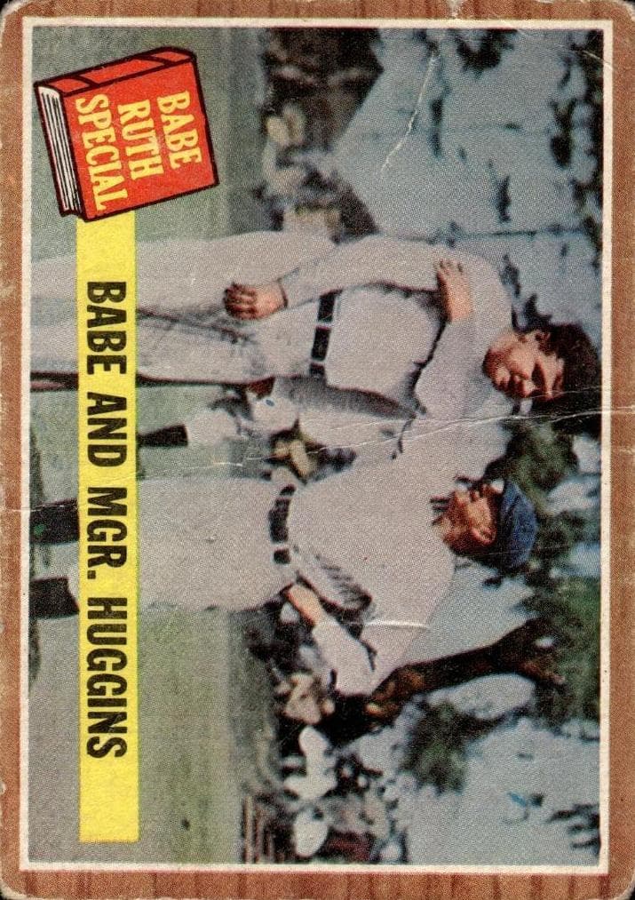 Babe and Mgr. Huggins 1962 topps Topps