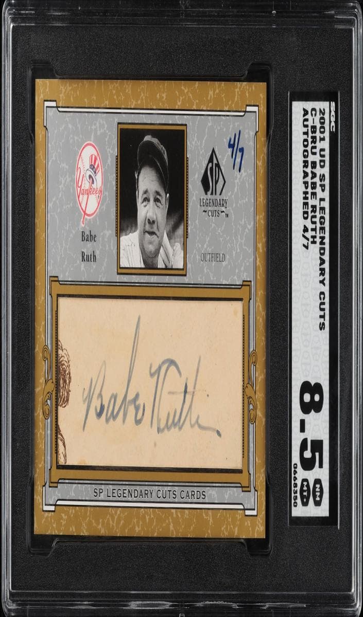 Babe Ruth 2001 unknown SP Legendary Cuts