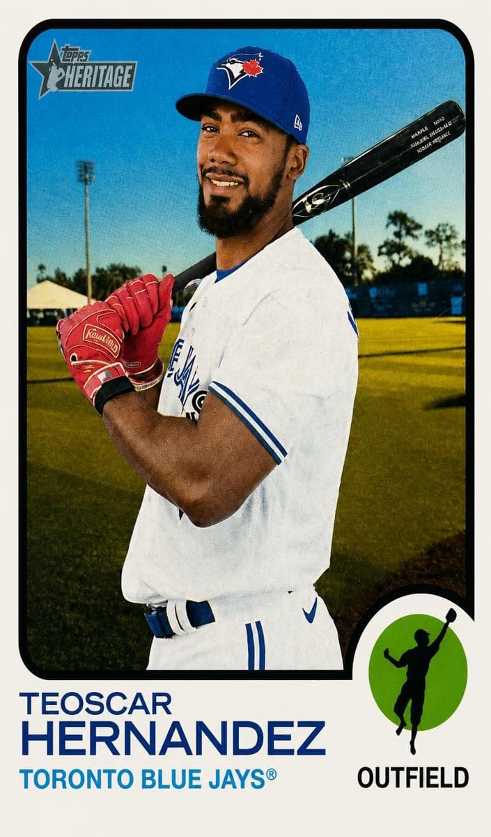 Teoscar Hernandez 2022 topps Topps Heritage