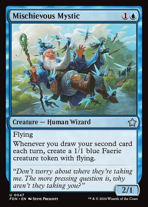Mischievous Mystic 2024 Magic: The Gathering Foundations Art Series