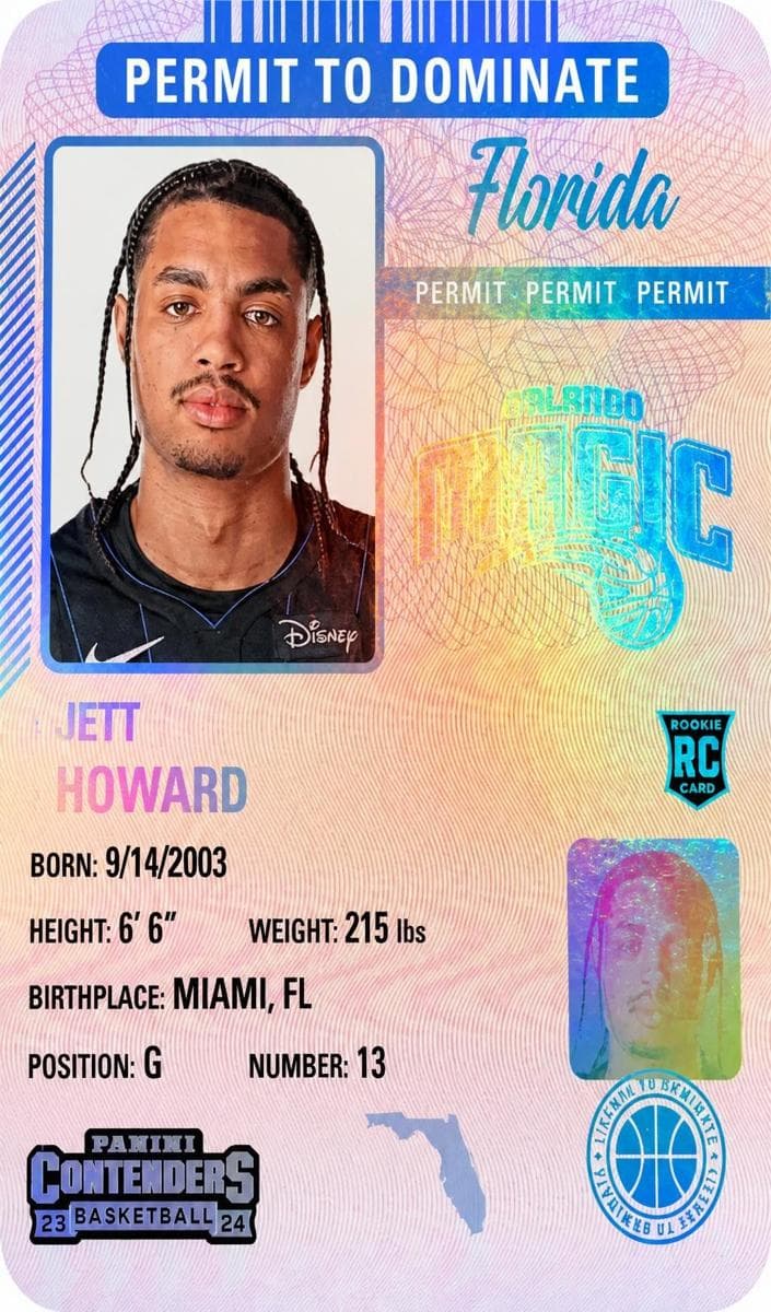 Jett Howard 2023 panini Panini Contenders