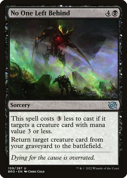 No One Left Behind 2022 Magic: The Gathering Brother's War