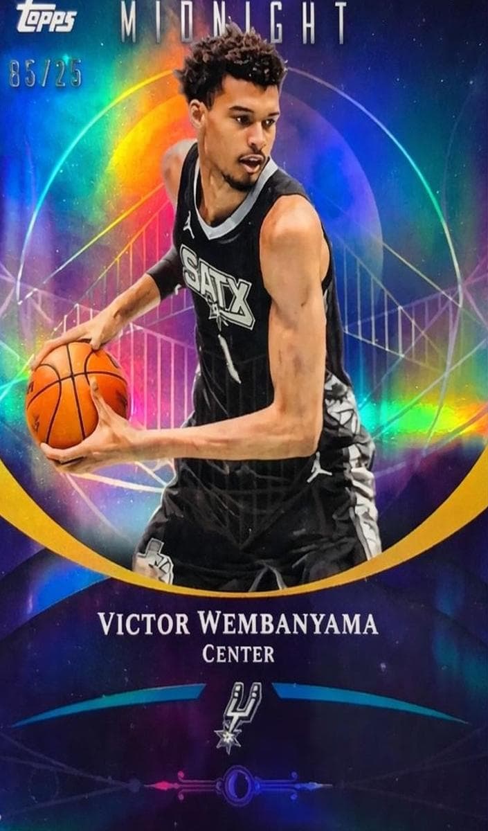Victor Wembanyama 2025 topps Topps Midnight