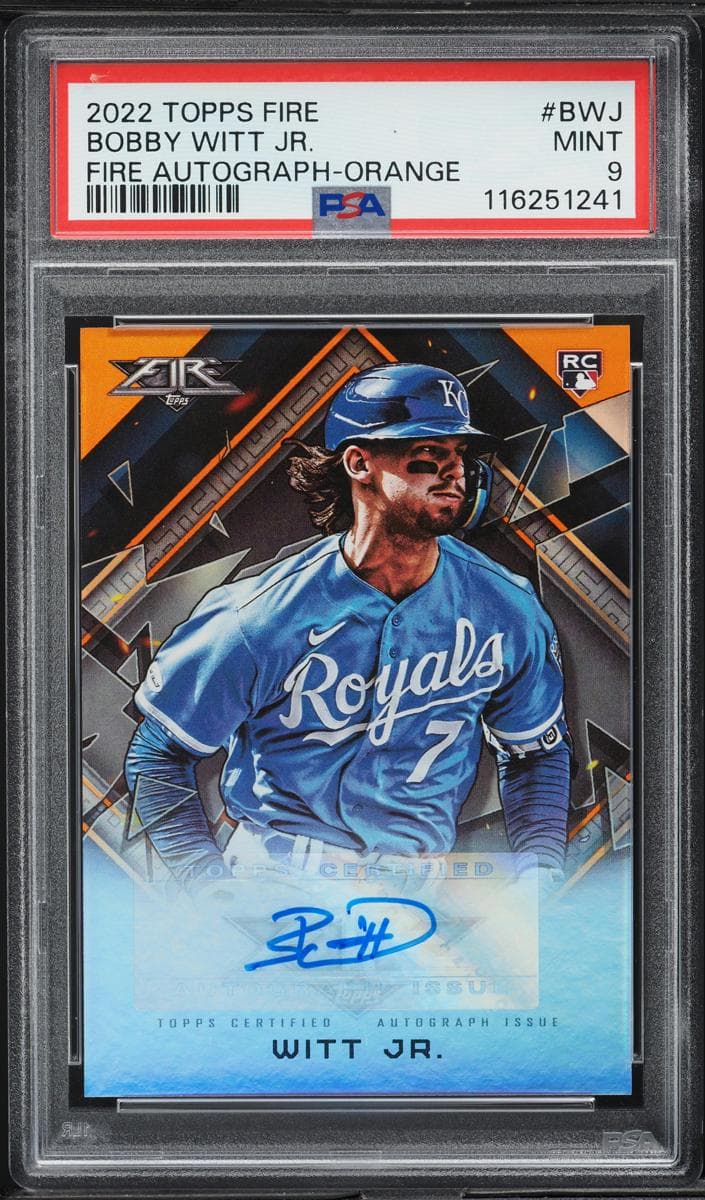 Bobby Witt Jr. 2022 topps Topps Fire