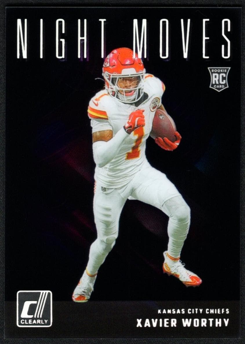 Xavier Worthy 2024 panini Clearly Donruss