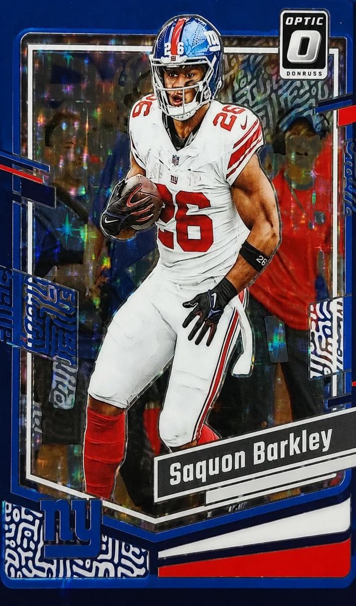 Saquon Barkley 2023 panini Donruss Optic