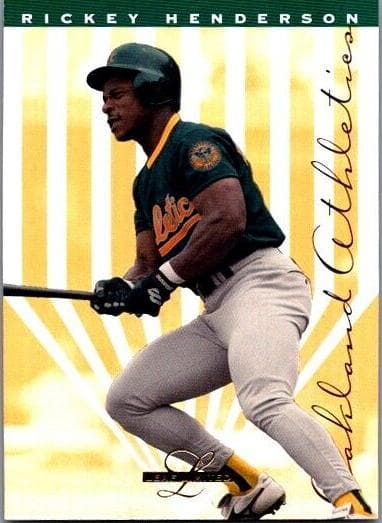 Rickey Henderson 1995 leaf Limited