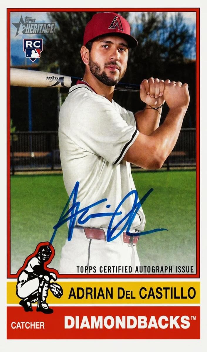Adrian Del Castillo 2025 topps Topps Heritage