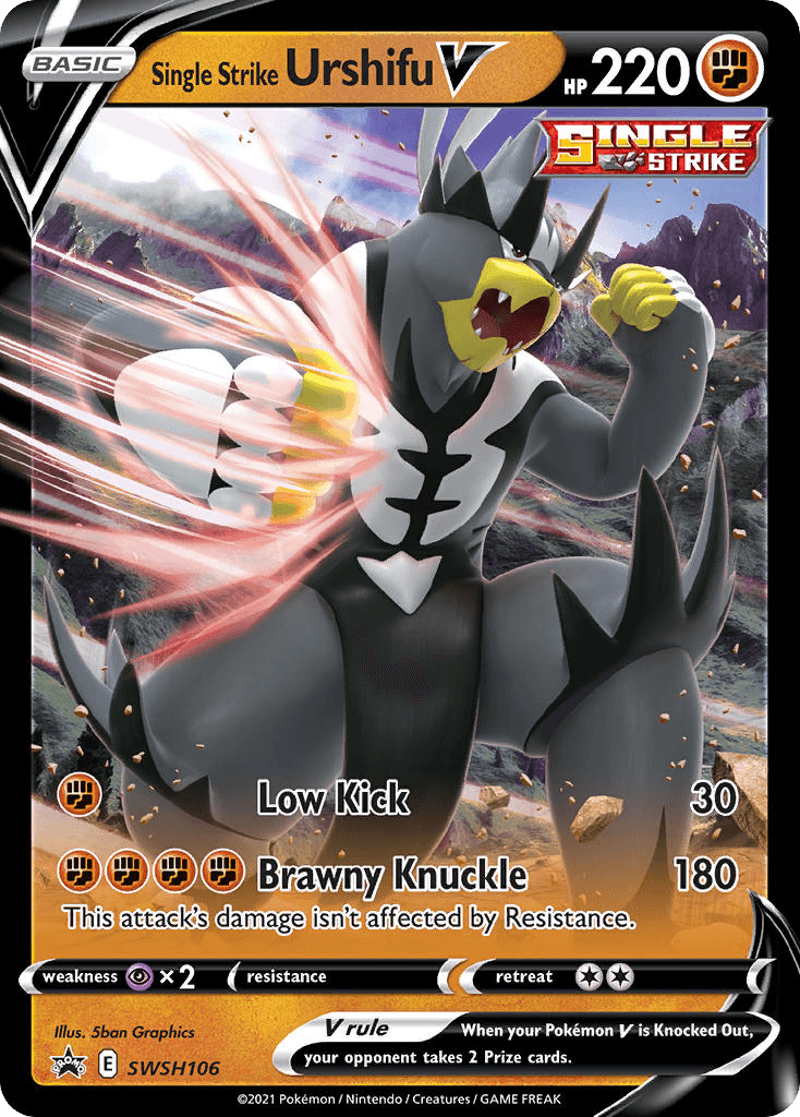 Single Strike Urshifu V 2021 Pokemon