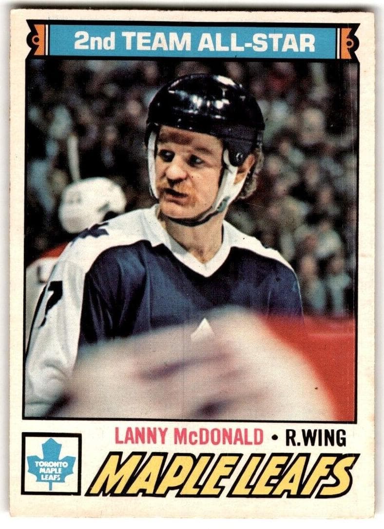 Lanny McDonald 1977 topps O-Pee-Chee