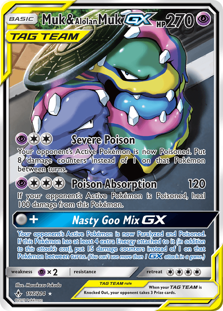 Muk & Alolan Muk GX 2019 Pokemon Unbroken Bonds