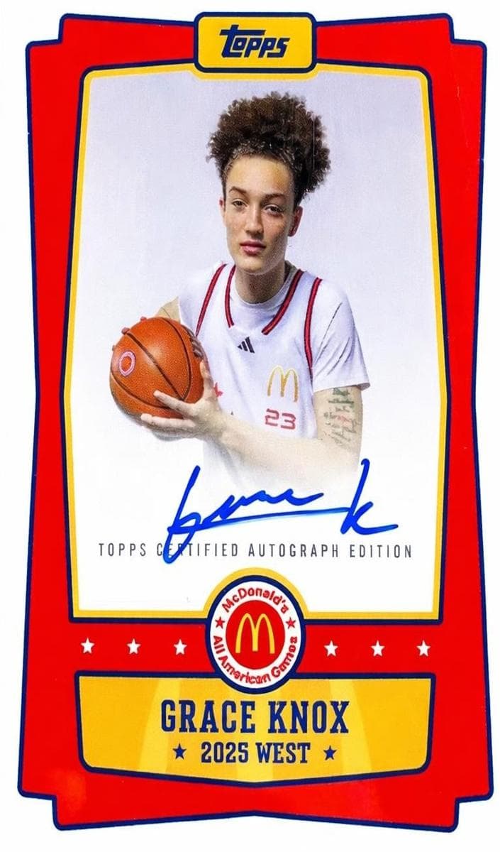 Grace Knox 2025 topps Topps Chrome McDonald's All American