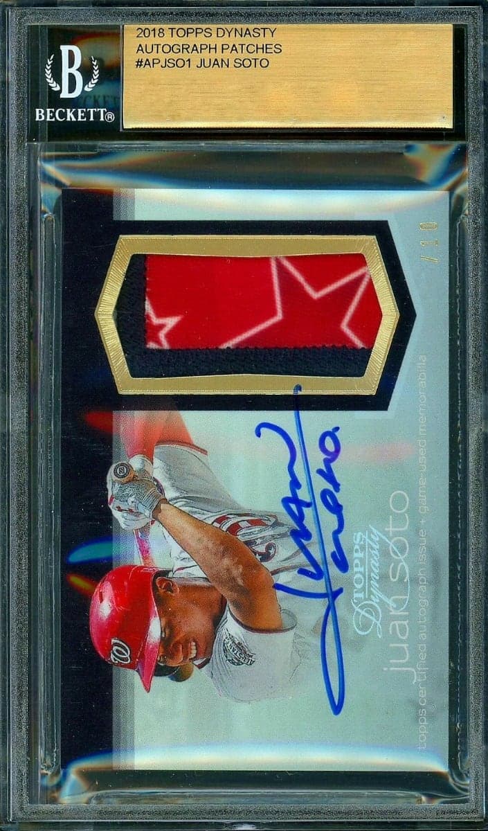 Juan Soto 2018 topps Topps Dynasty
