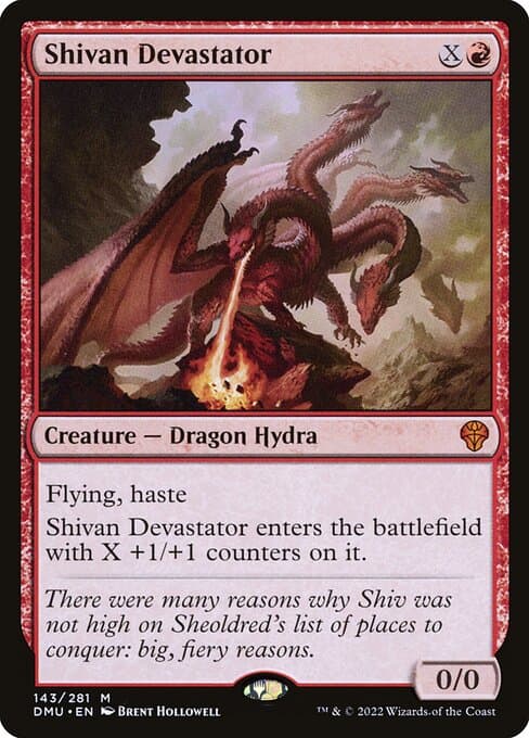 Shivan Devastator 2022 Magic: The Gathering Dominaria United Extended Art