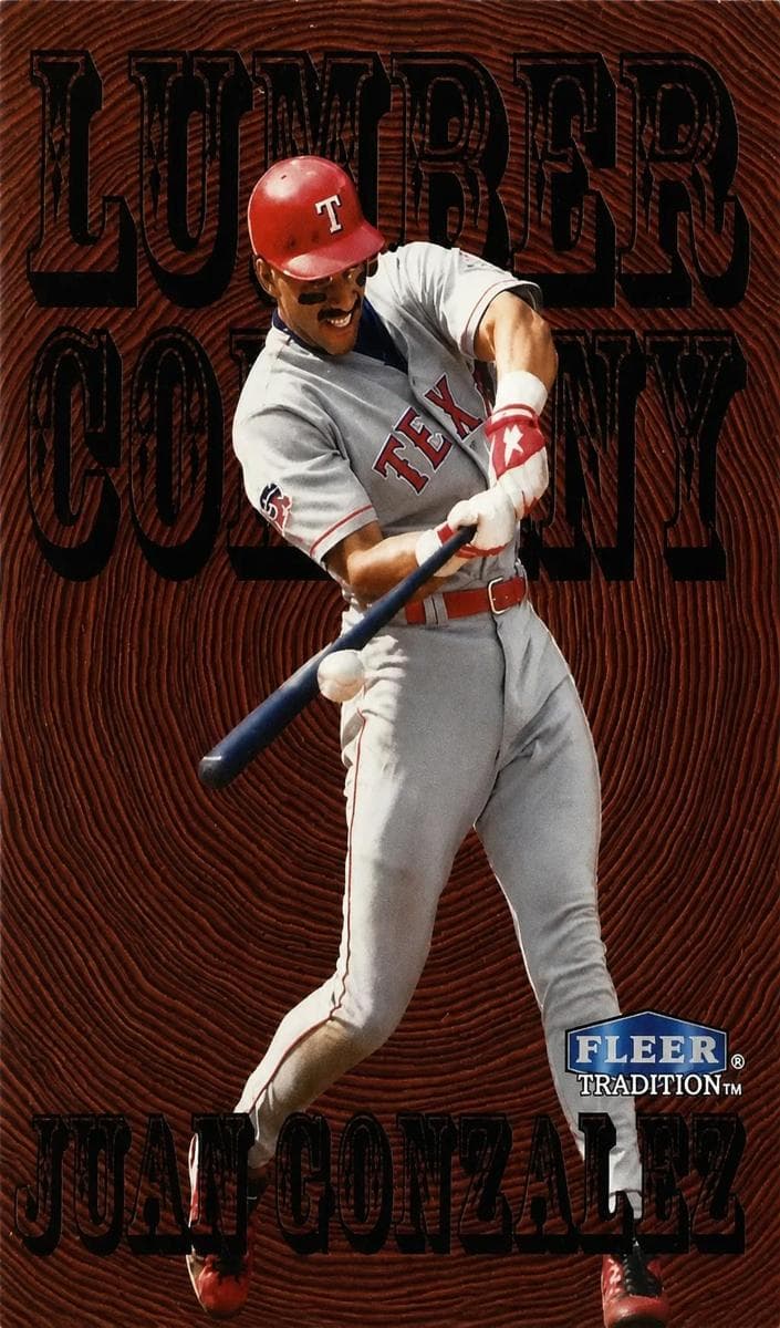 Juan Gonzalez 1998 fleer Fleer Tradition