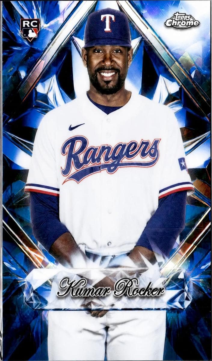 Kumar Rocker 2025 topps Topps Chrome Update Sapphire