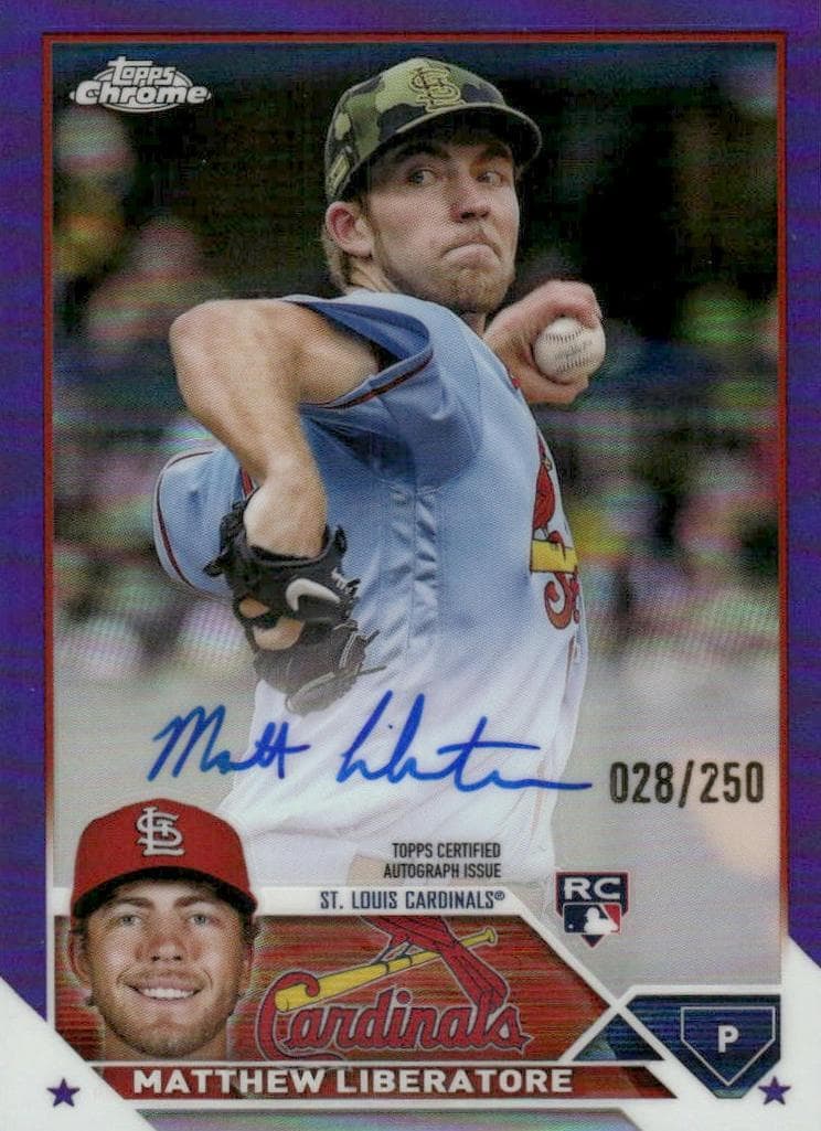 Matthew Liberatore 2023 topps Topps Chrome