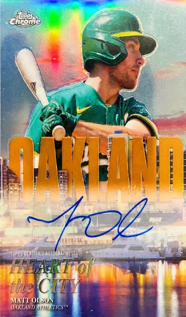 Matt Olson 2022 topps Topps Chrome