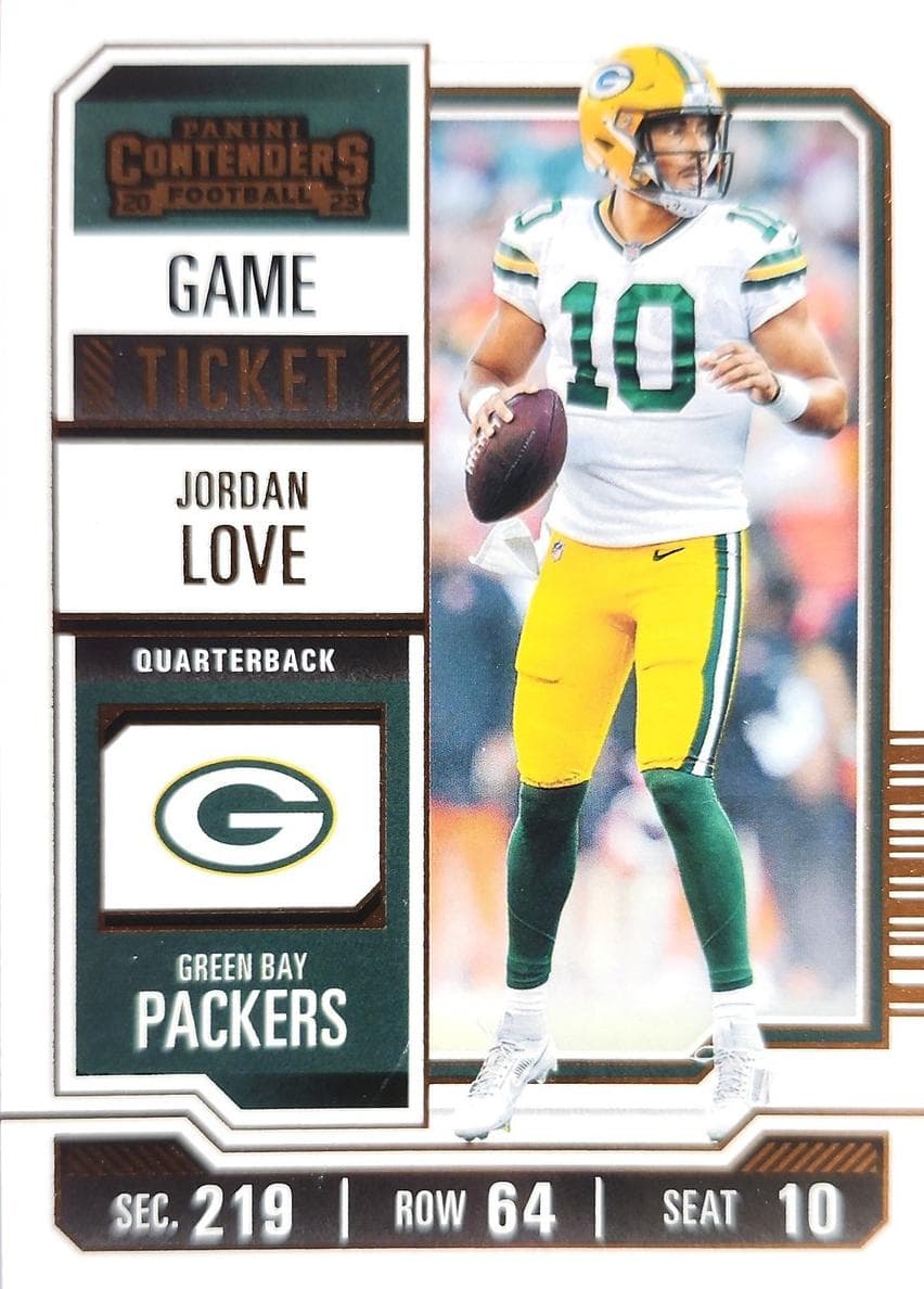 Jordan Love 2023 panini Panini Contenders