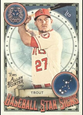 Mike Trout 2019 topps Topps Allen & Ginter