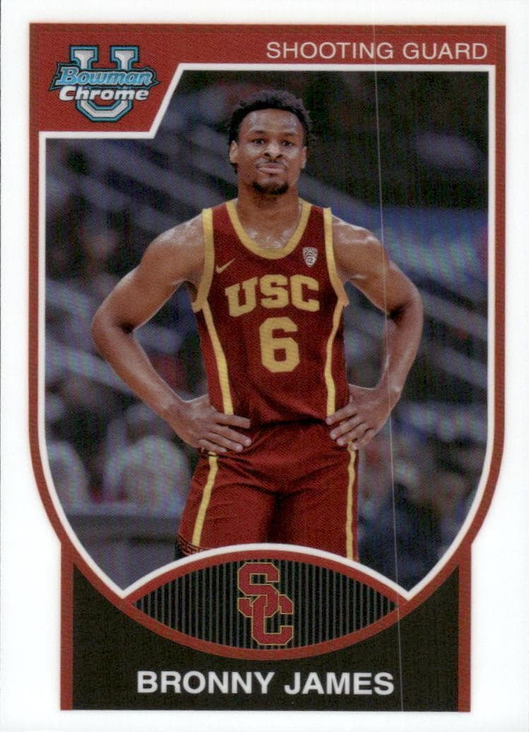 Bronny James 2023 bowman Bowman University Chrome