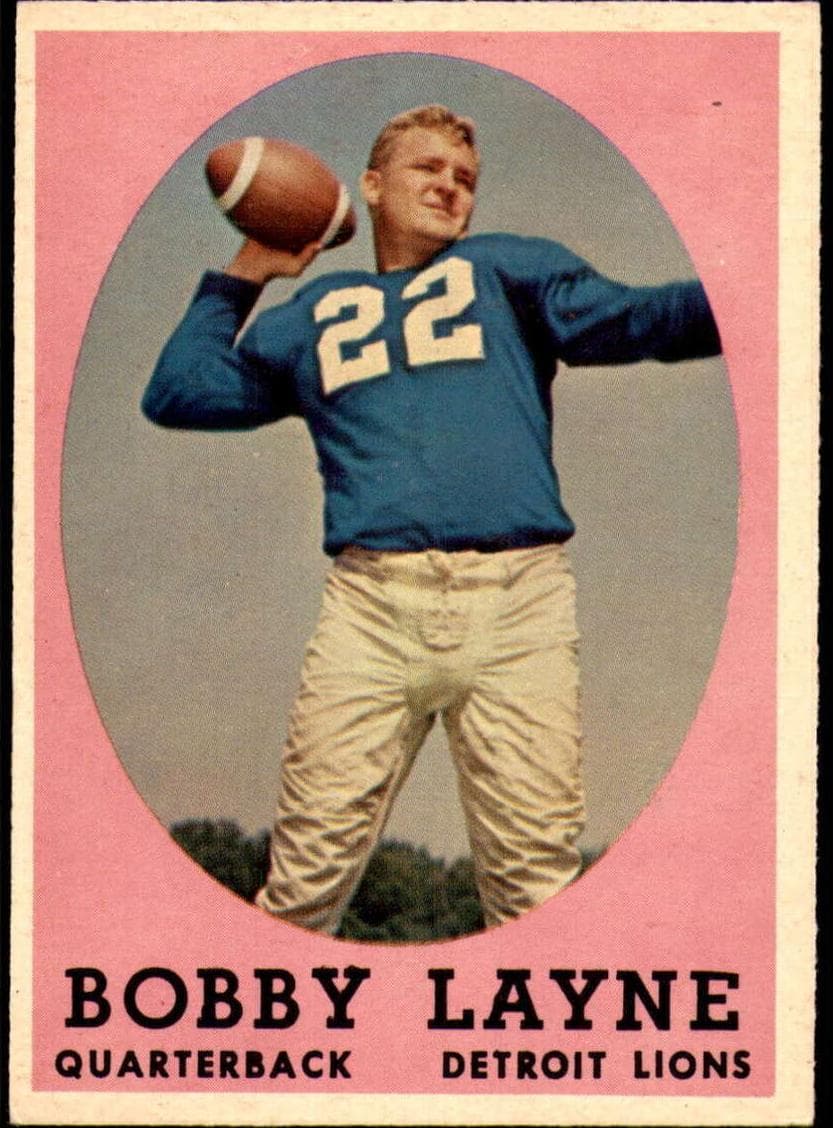 Bobby Layne 1958 topps Topps