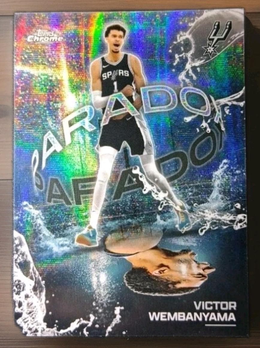 Victor Wembanyama 2025 topps Topps Chrome Paradox example 1