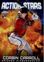 Corbin Carroll 2023 topps Topps Chrome Update Action Stars