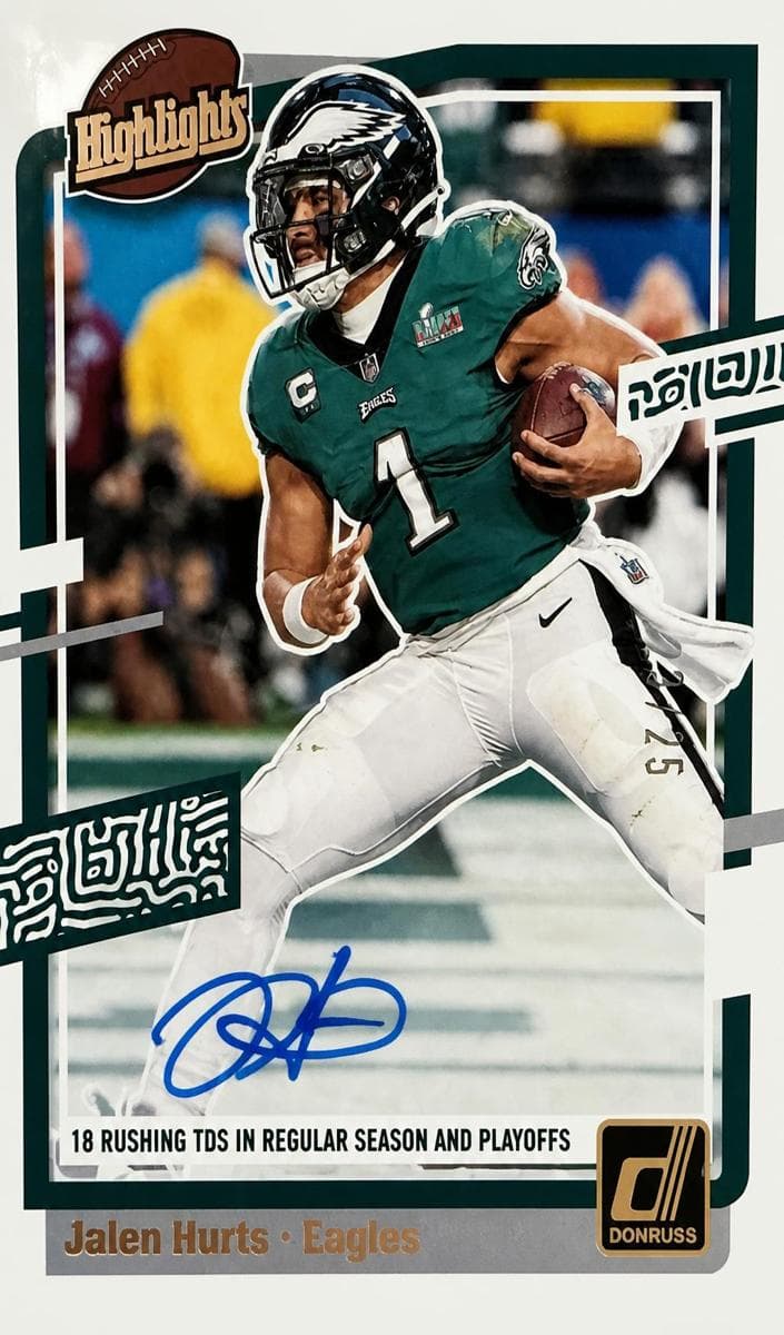 Jalen Hurts 2023 panini Panini Donruss