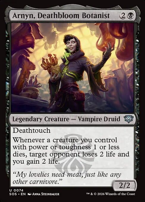 Arnyn, Deathbloom Botanist 2026 Magic: The Gathering Secrets of Strixhaven