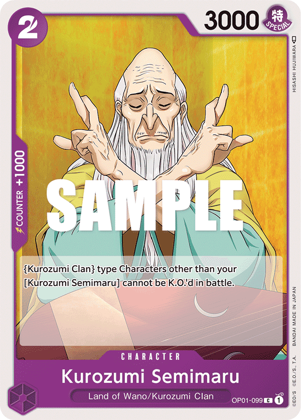 Kurozumi Semimaru 2022 One Piece Romance Dawn