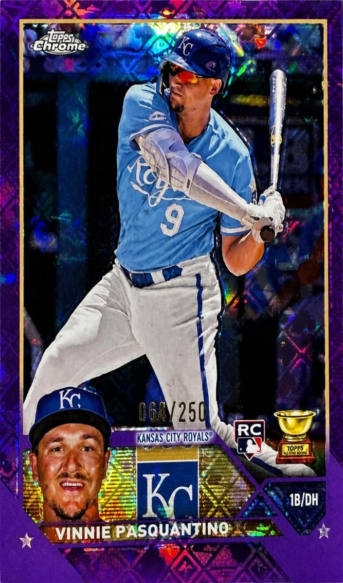 Vinnie Pasquantino 2023 topps Topps Chrome Logofractor Edition