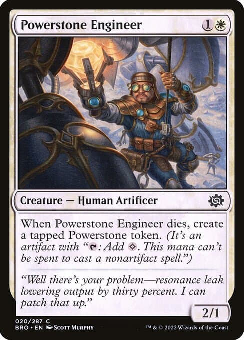Powerstone Engineer 2022 Magic: The Gathering Brother's War