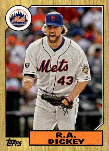 R.A. Dickey trading card