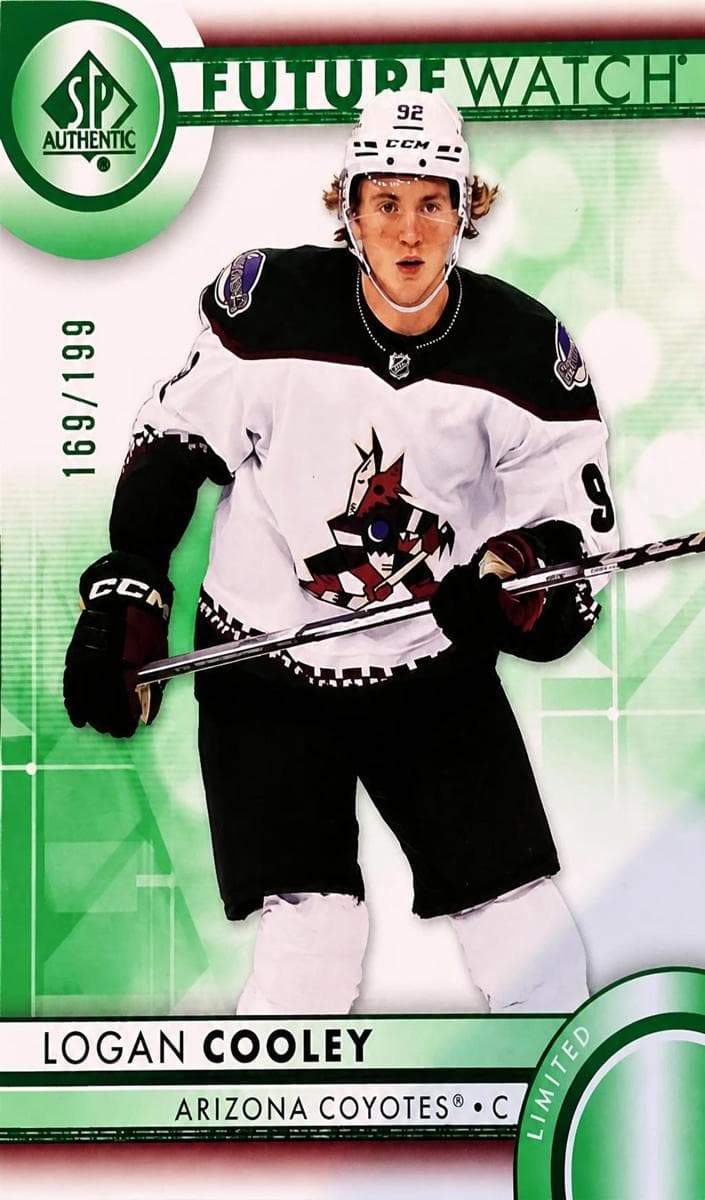 Logan Cooley 2023 SP Authentic rookie card