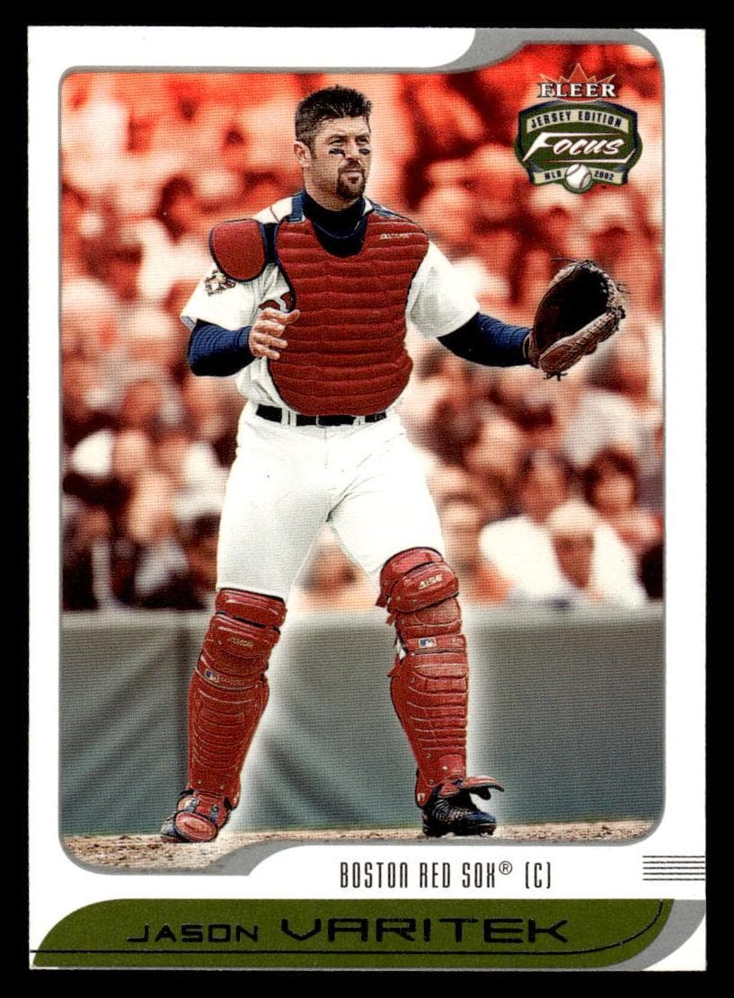 Jason Varitek 2002 fleer Fleer Focus Jersey Edition
