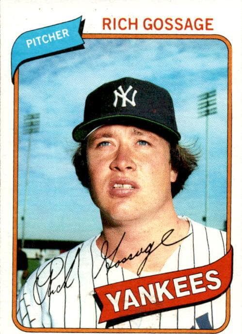 Rich Gossage 1980 topps Topps