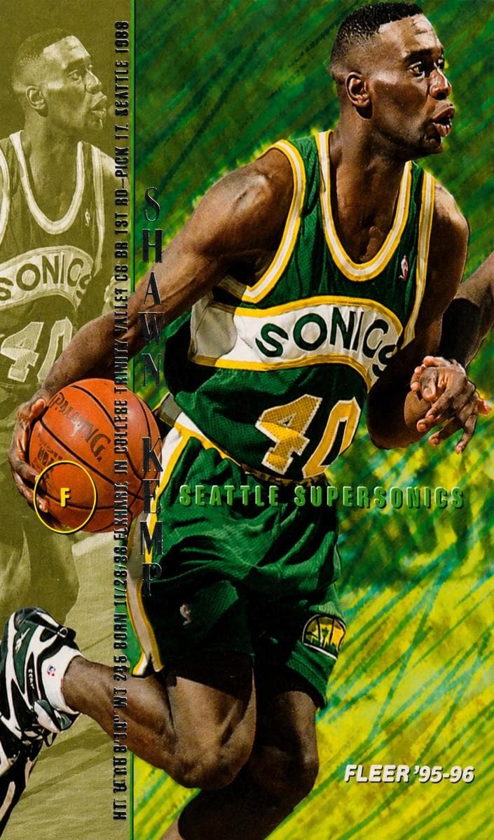 Shawn Kemp 1995 fleer