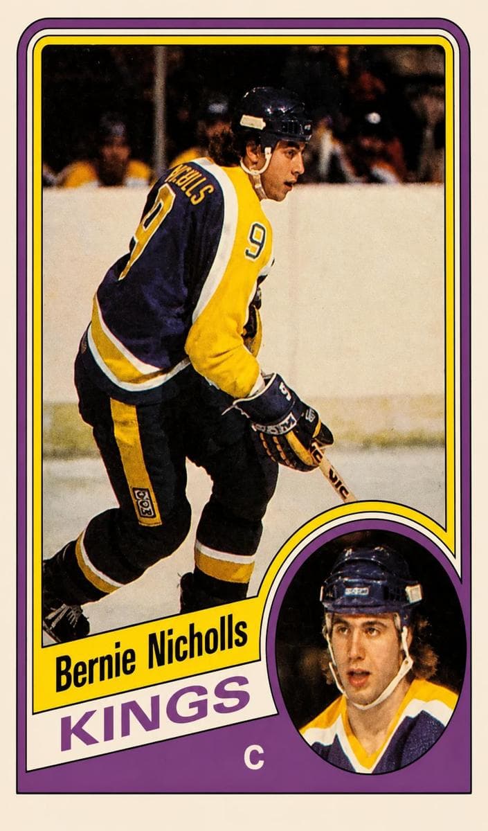 Bernie Nicholls 1984 topps Topps