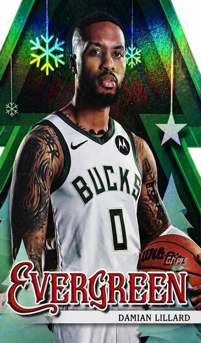 Damian Lillard 2025 topps Topps Holiday