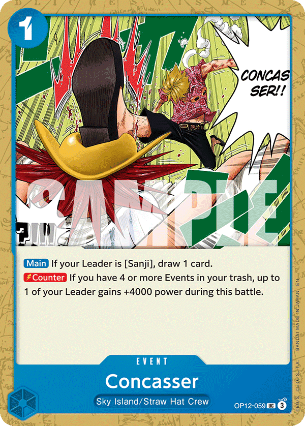 Concasser 2025 One Piece Japanese Legacy of the Master